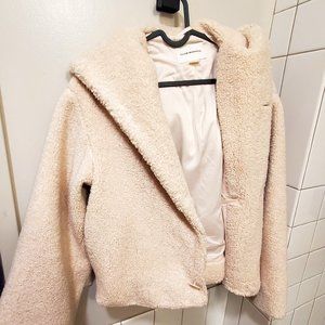 NWT Club Monaco Cropped Teddy Jacket Size S